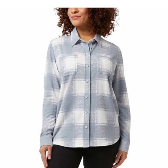 *32 Degrees Ladies' Cozy Knit Button-Up Shirt - XL - Picture 1 of 3